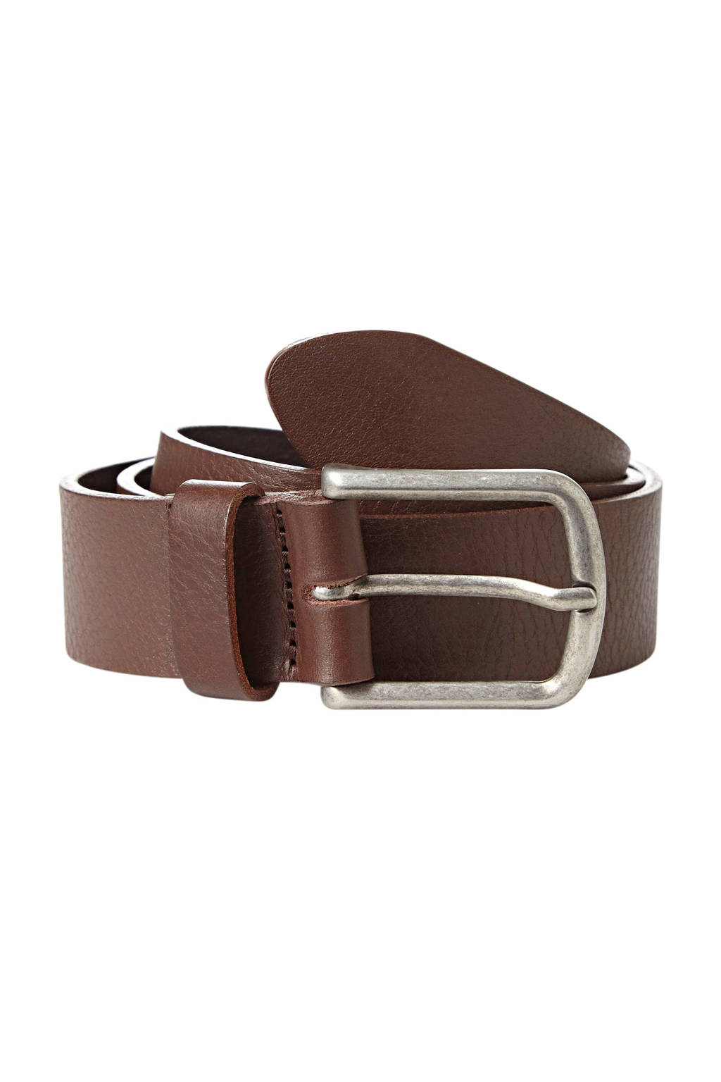 JACK & JONES leren riem bruin, Bruin