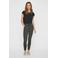 VERO MODA high waist tapered fit broek VMEVA antraciet