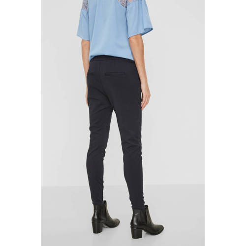 VERO MODA tapered fit broek Eva donkerblauw afbeelding