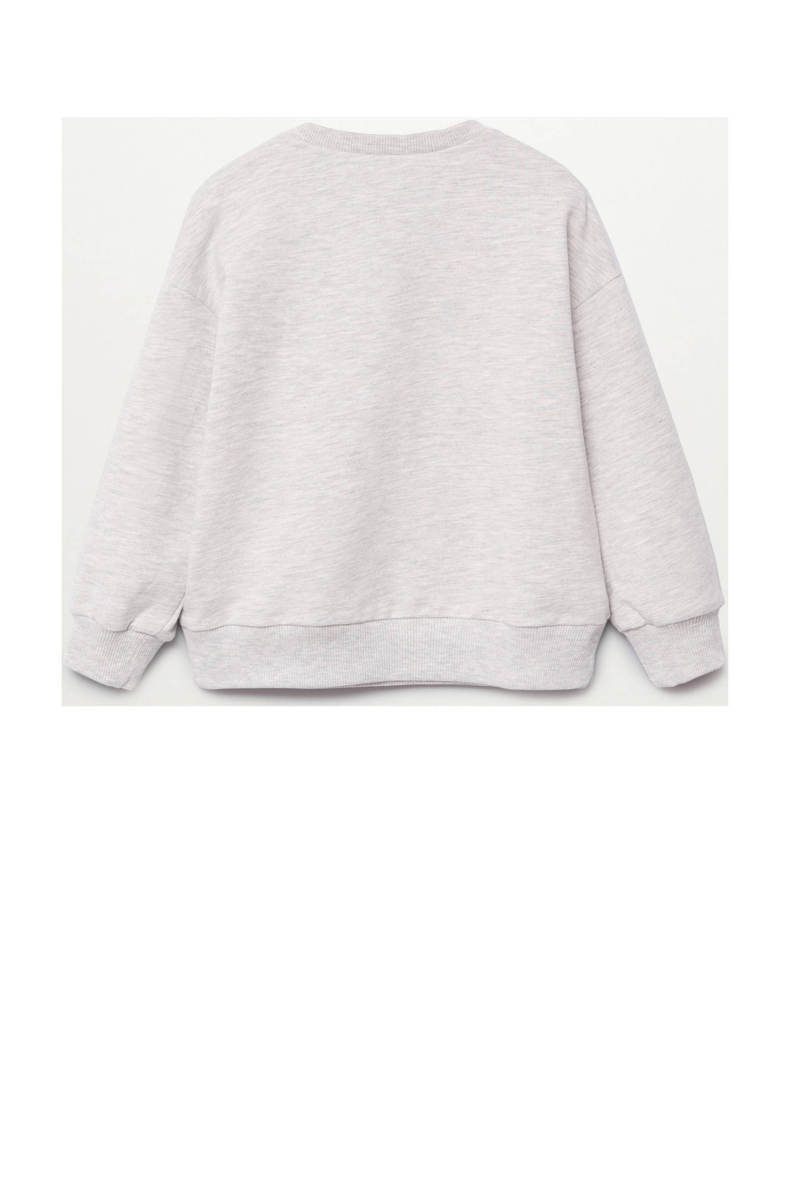 Mango Kids Minnie Mouse sweater met printopdruk lichtgrijs Mango Kids Minnie Mouse sweater met printopdruk lichtgrijs
