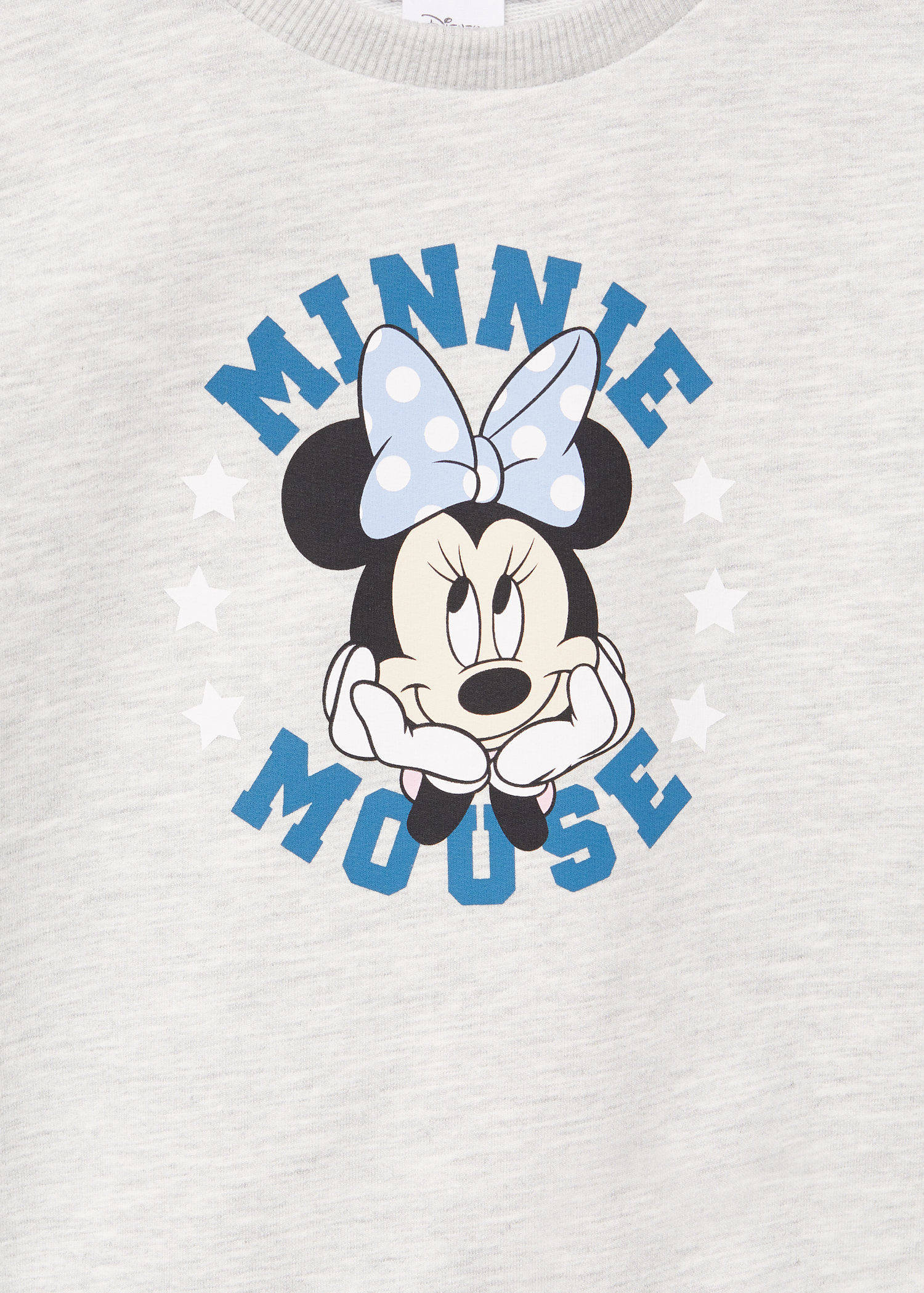 Mango Kids Minnie Mouse sweater met printopdruk lichtgrijs Mango Kids Minnie Mouse sweater met printopdruk lichtgrijs