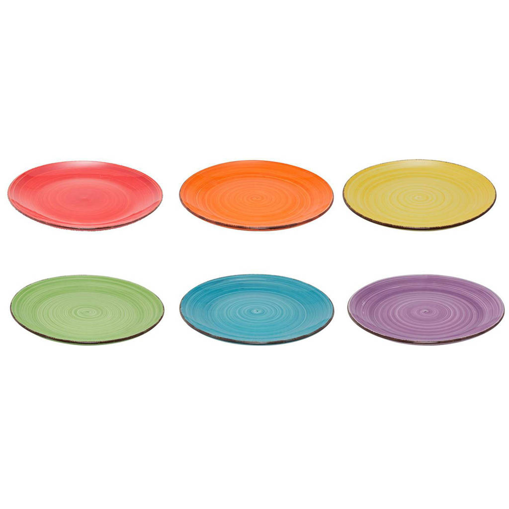 Studio Tavola Dinerborden Sunny Summer (Ø26.5 cm) (set van 6), Divers