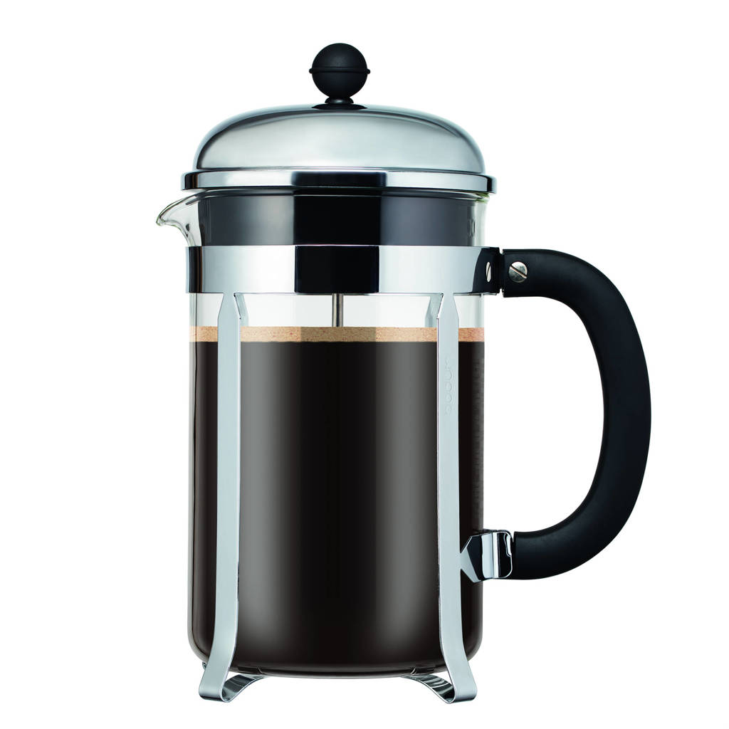 Bodum cafetière Chambord RVS (1.5 liter), Zilverkleurig