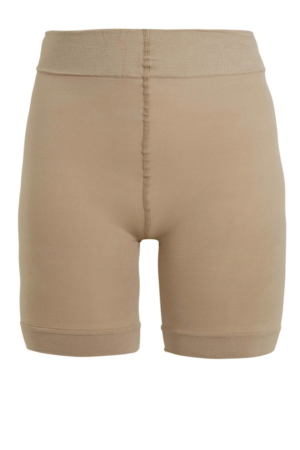 Beige dames Pamela Mann Plus Size anti schurende short van nylon met effen