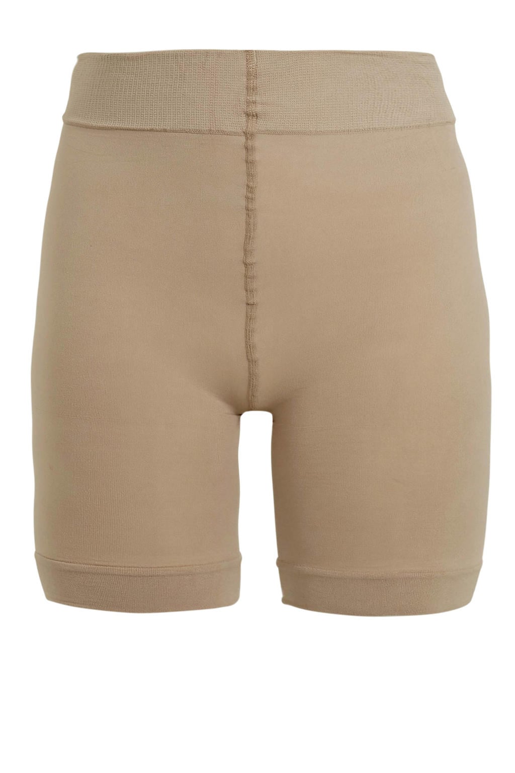 Beige dames Pamela Mann Plus Size anti schurende short van nylon met effen