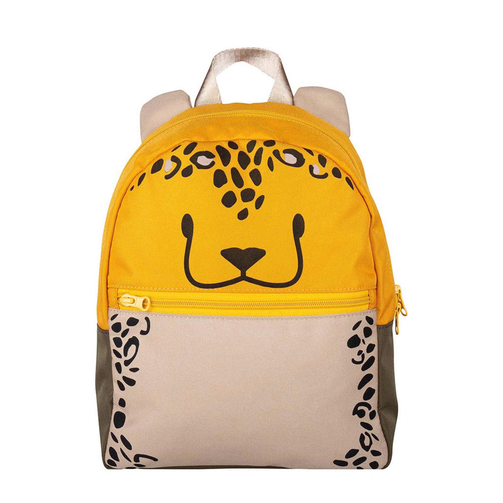 The Little Green Bag rugzak Fauna Leopard geel/bruin