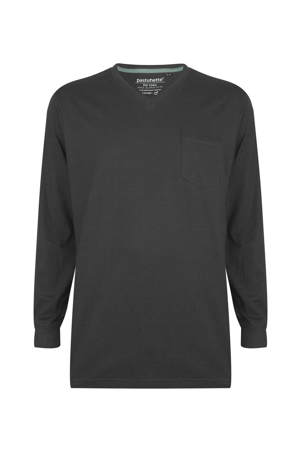 Pastunette for men pyjamatop donkergrijs, Donkergrijs