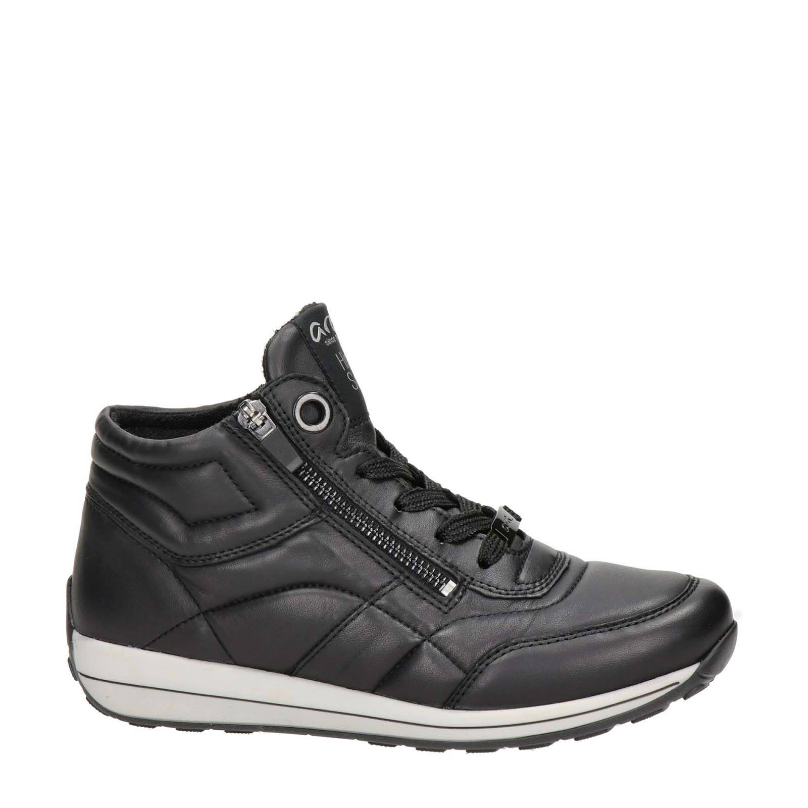 Ara Osaka High Soft leren veterschoenen zwart | wehkamp