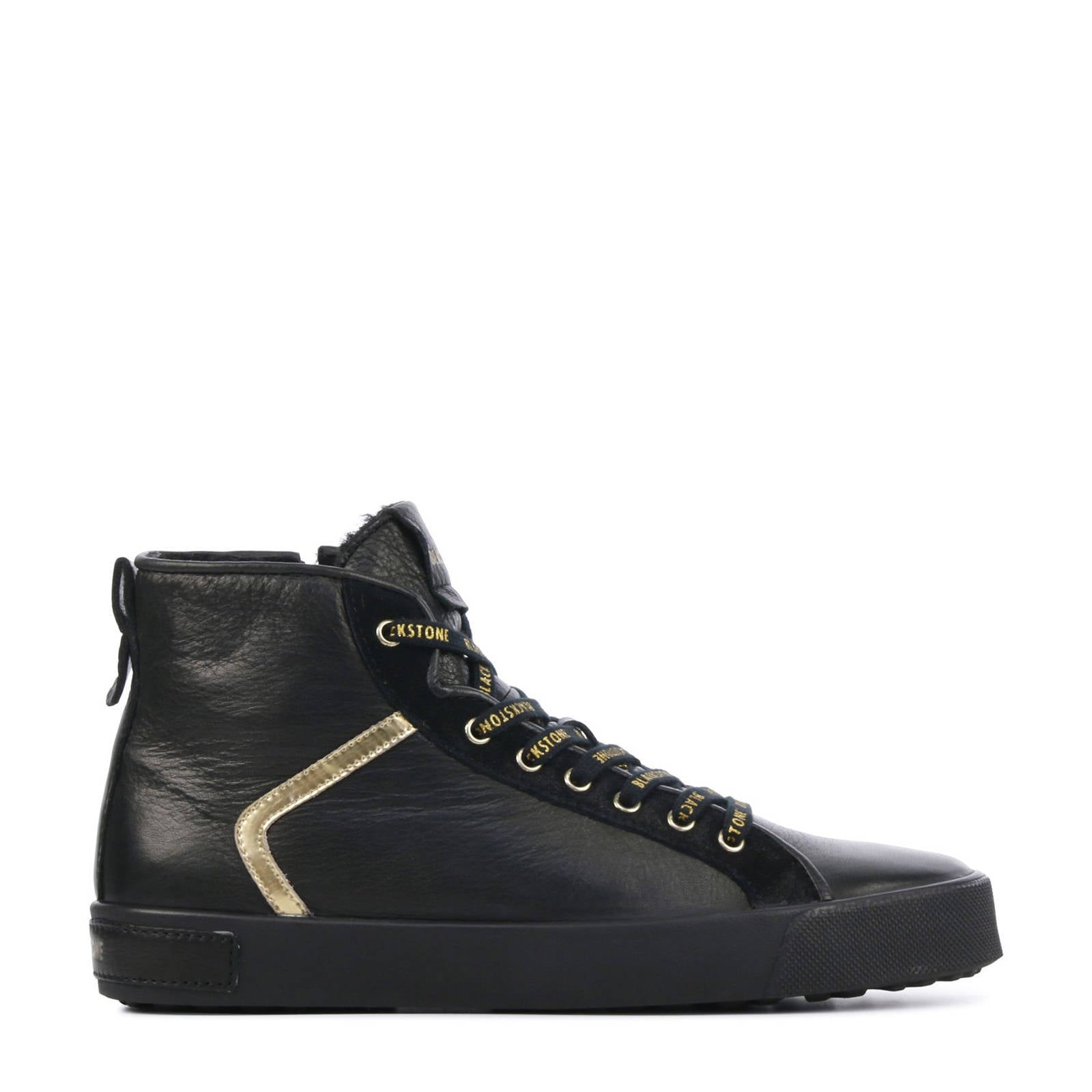 Blackstone – SL95 – Zwarte nubuck sneaker – Elias Shoes – Schoenen webshop