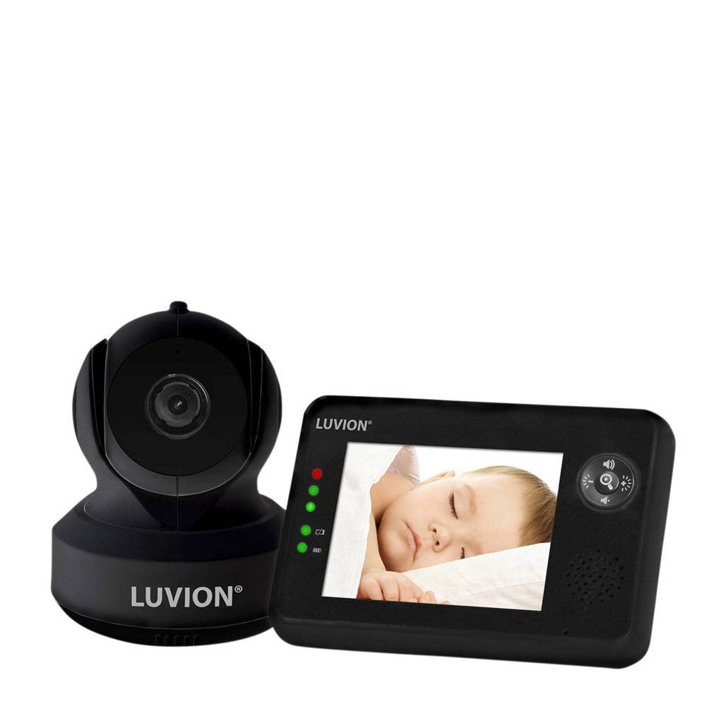 Luvion Essential Limited Black Edition babyfoon met camera en 3.5" kleurenscherm, zwart, Zwart