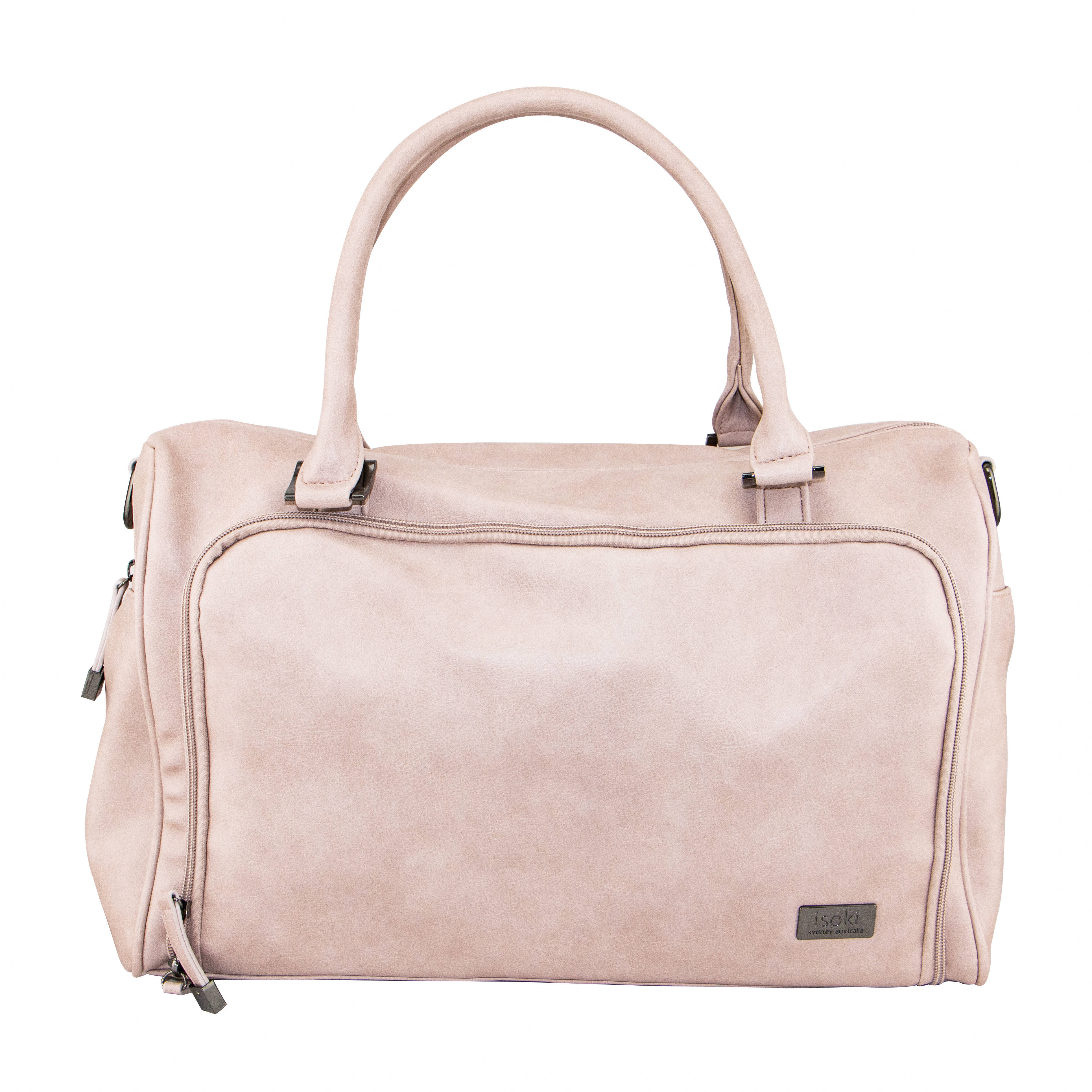 Isoki luiertas Zip Satchel lichtbeige