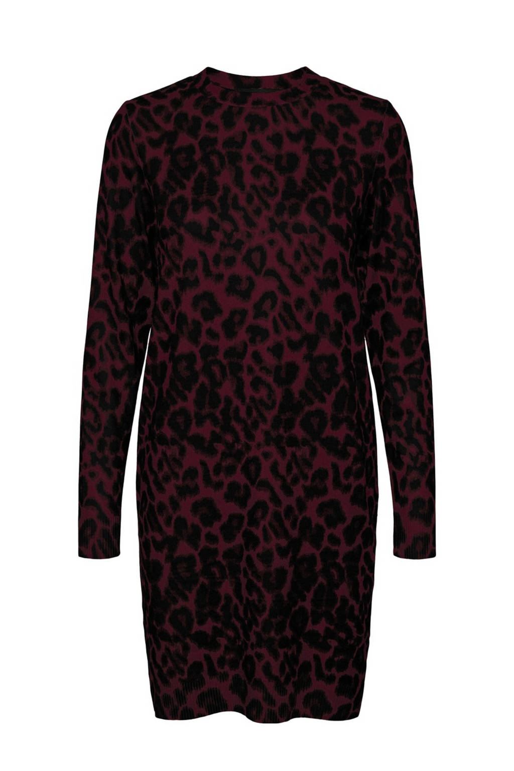 VERO MODA jurk met all over print paars/zwart, Paars/zwart