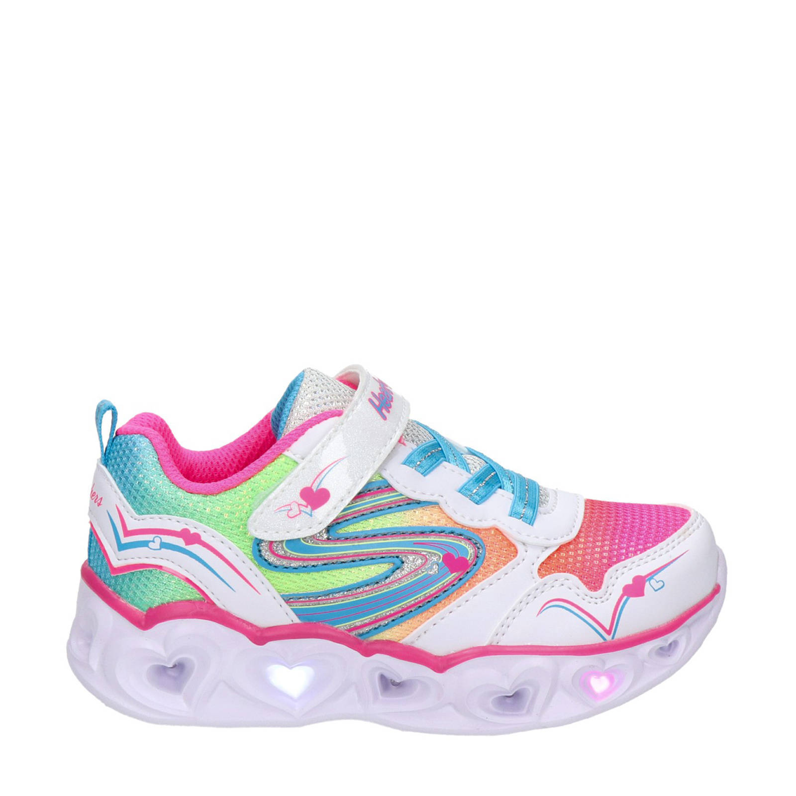 Skechers Heart Lights sneakers met lichtjes wit | wehkamp