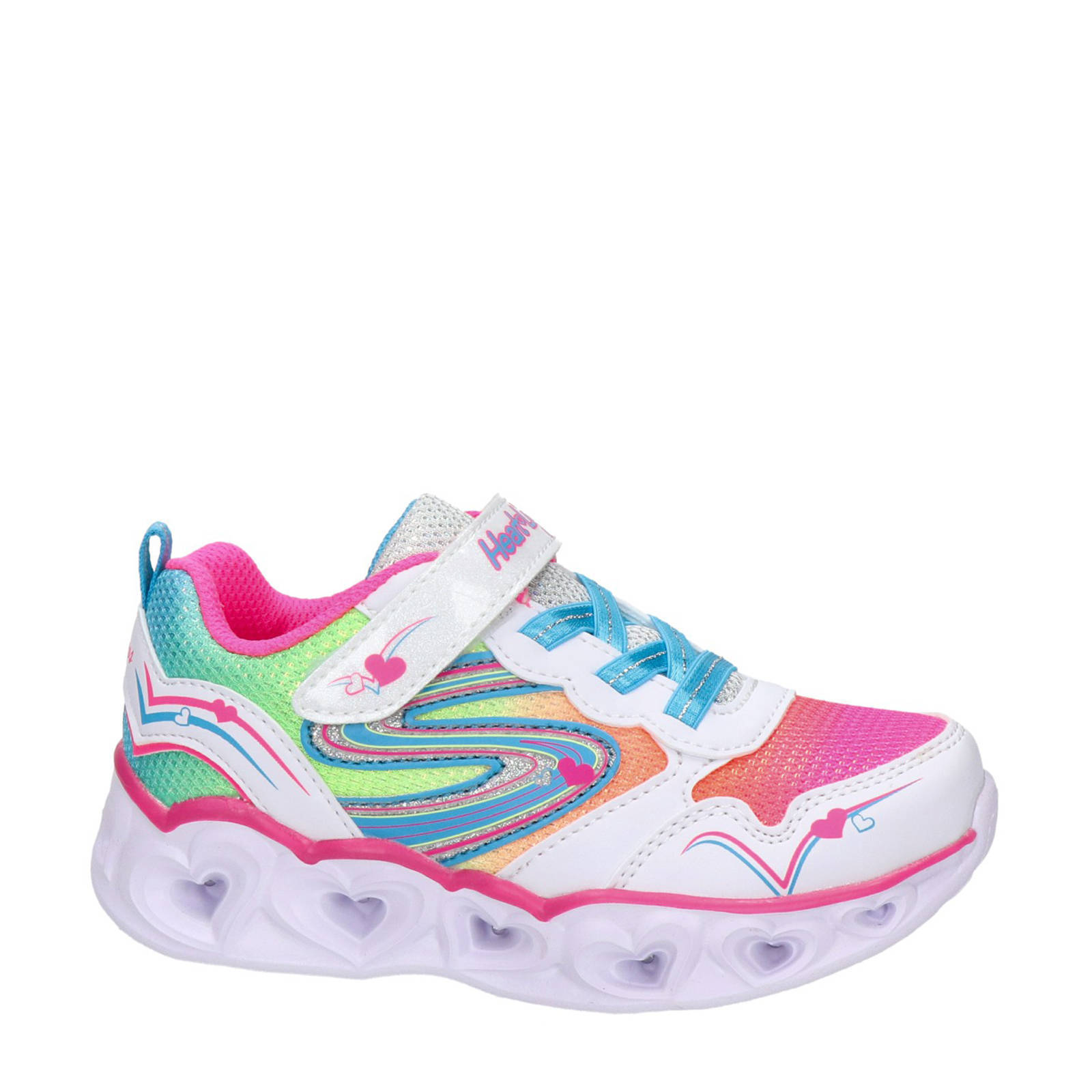 Skechers Heart Lights sneakers met lichtjes wit | wehkamp