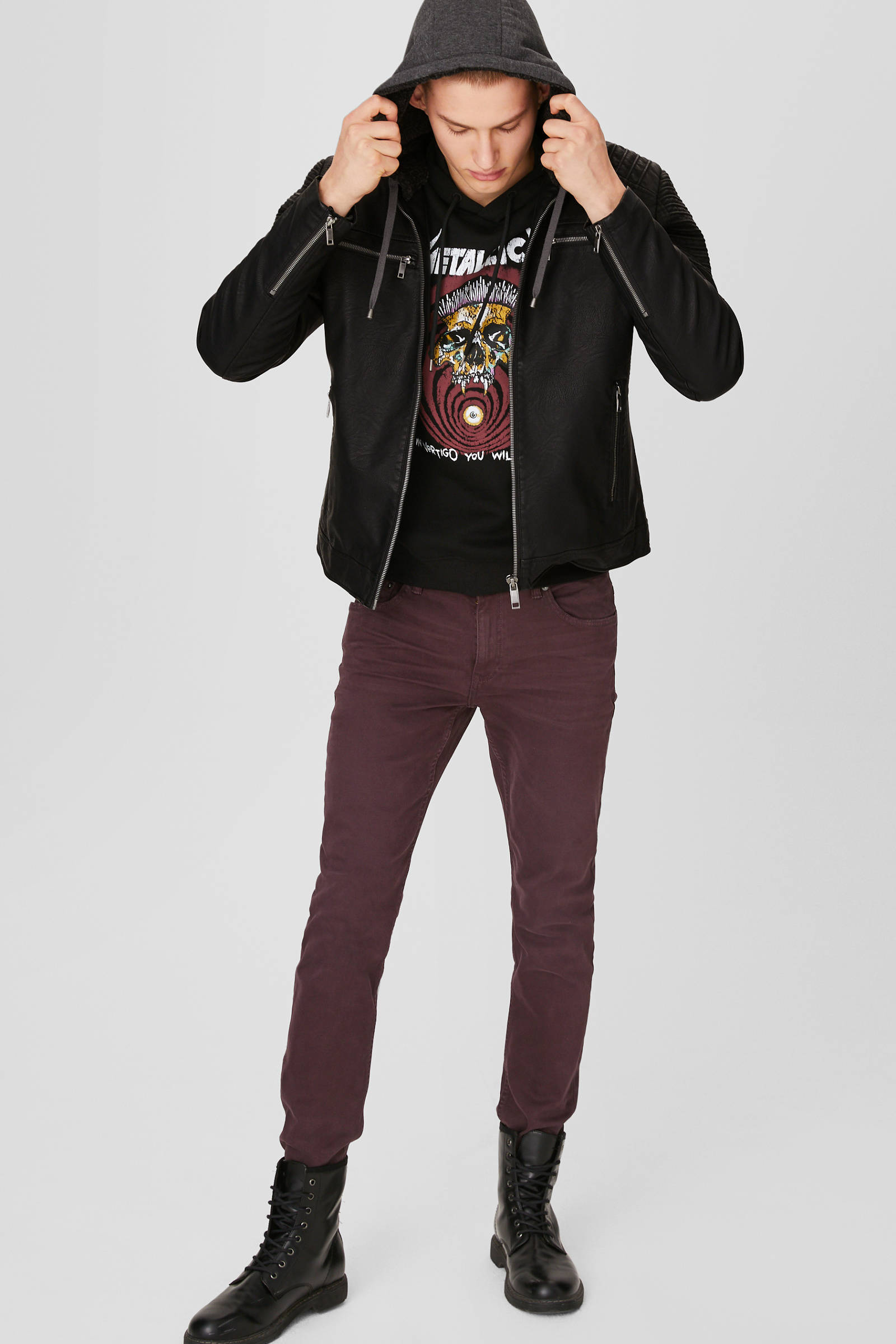 Leren jassen voor heren kopen Vind jouw Leren jassen voor C&A biker jas Heren Leren Jassen | KLEDING.nl