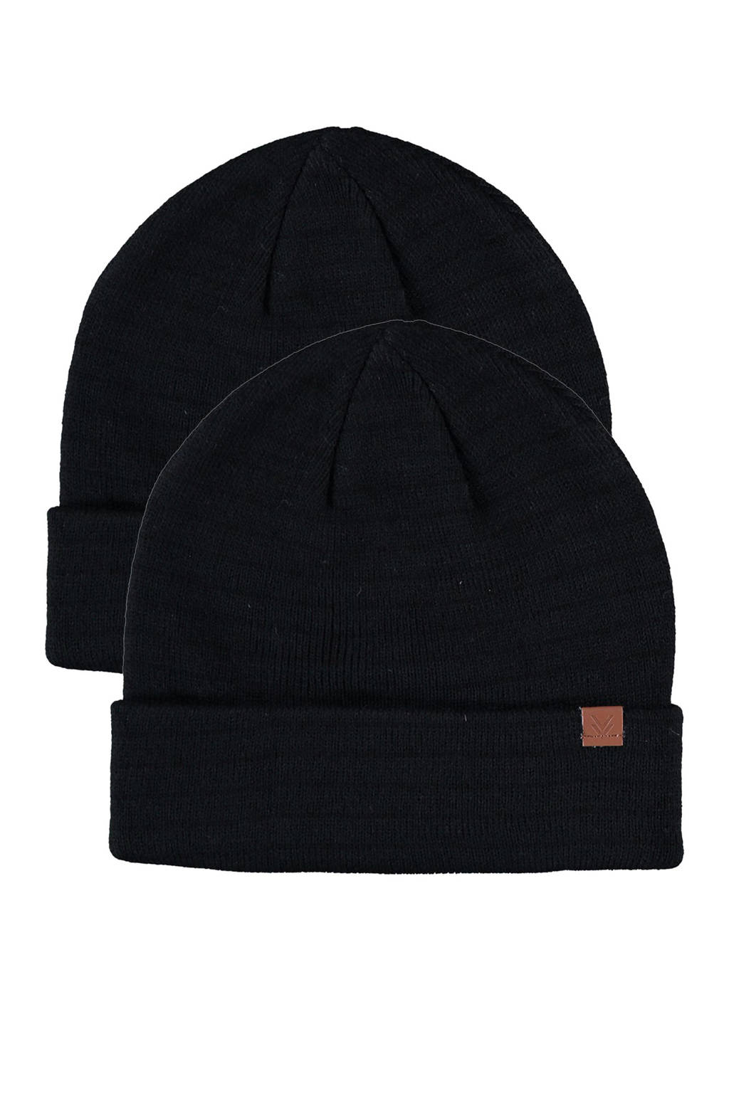 Sarlini muts - set van 2 zwart, Zwart