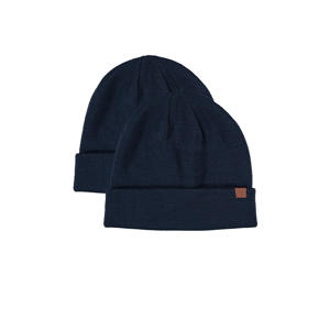 muts - donkerblauw (set van 2)