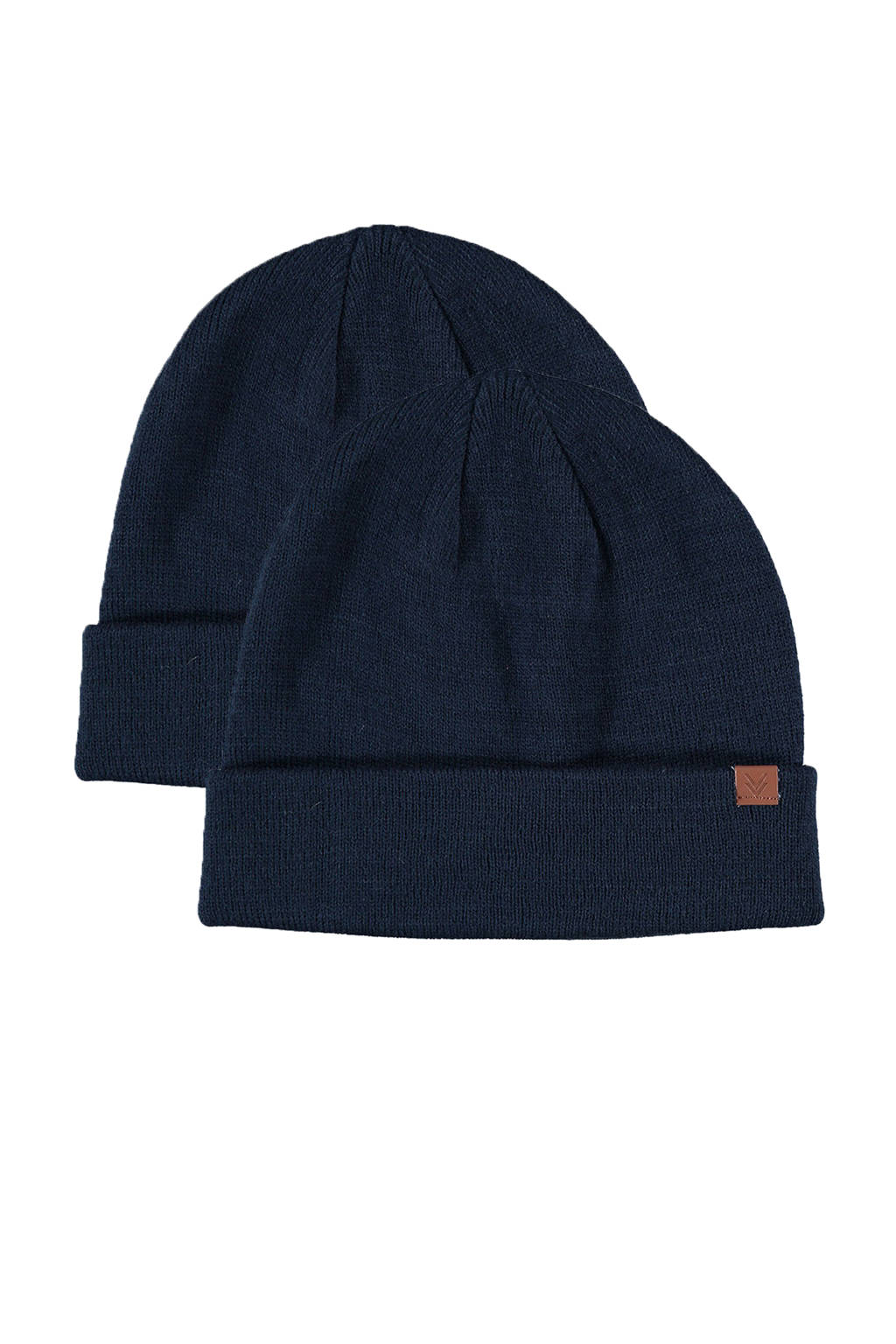 Sarlini muts - set van 2 donkerblauw, Donkerblauw
