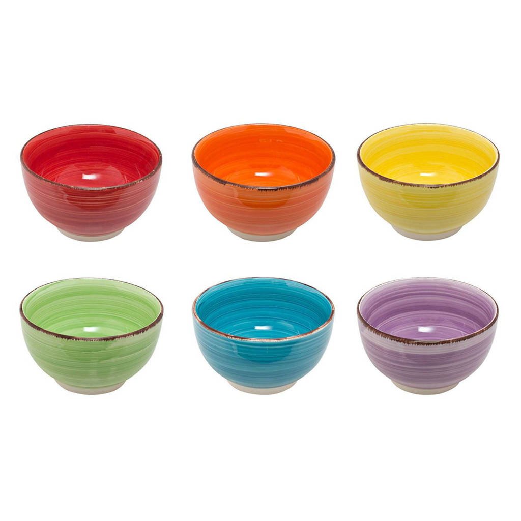 Studio Tavola Gekleurde Kommen Sunny (Ø14 cm)(6 stuks), Divers