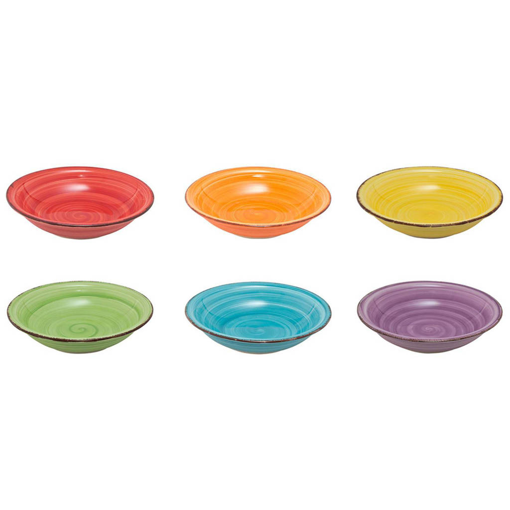 Studio Tavola Gekleurde Diepe Borden Sunny Summer (Ø21 cm)(6 stuks), Divers