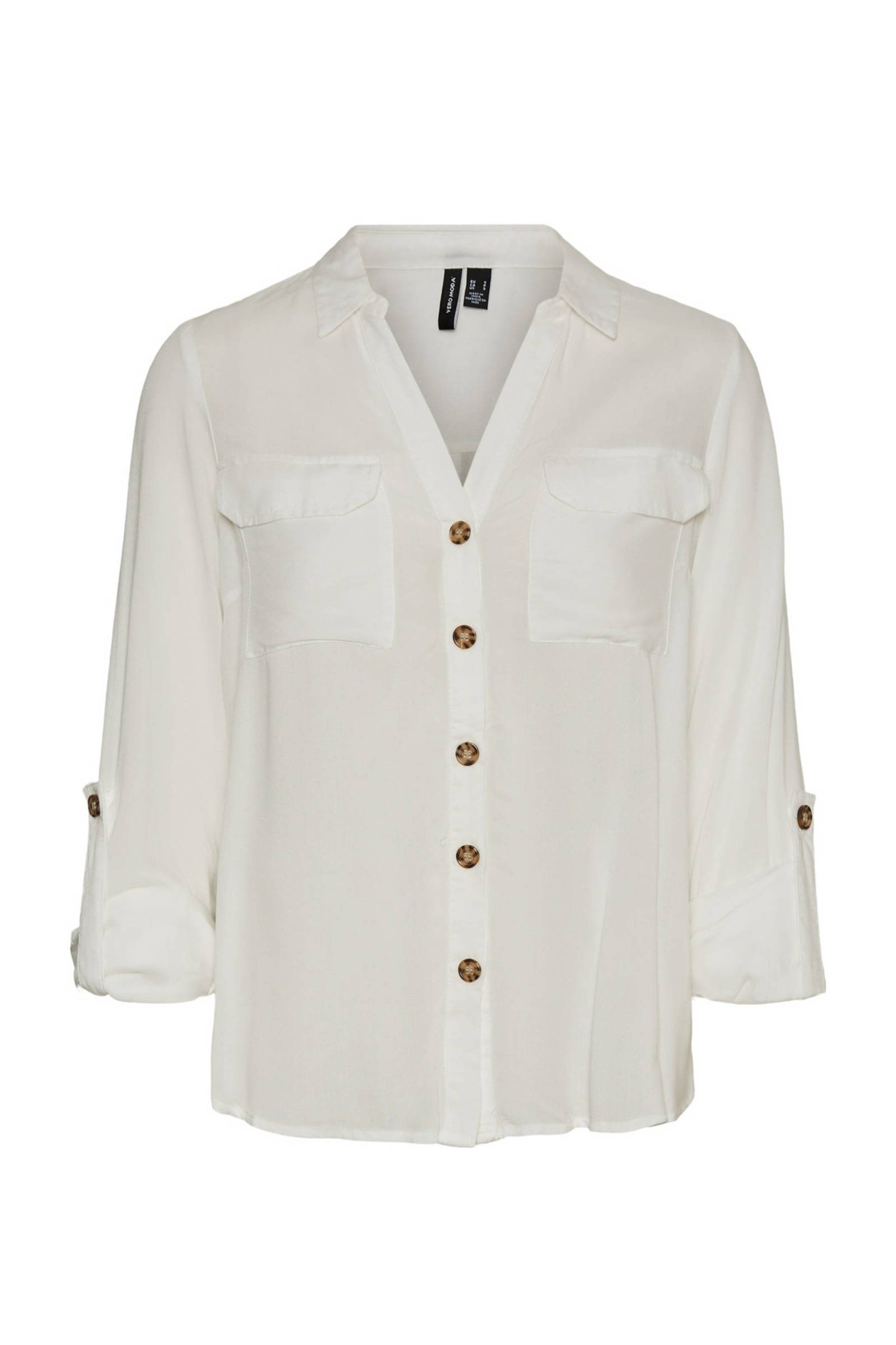 witte travel blouse dames