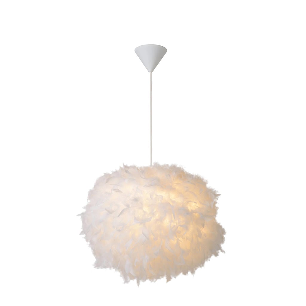 Lucide GOOSY SOFT - Hanglamp - Ø 50 cm - 1xE27 - Wit