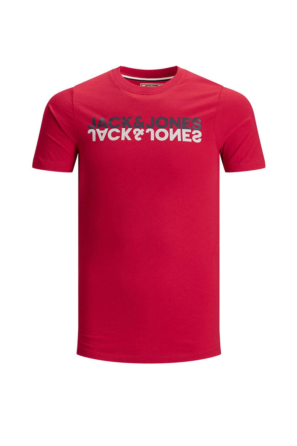 JACK & JONES T-shirt met logo rood, Rood