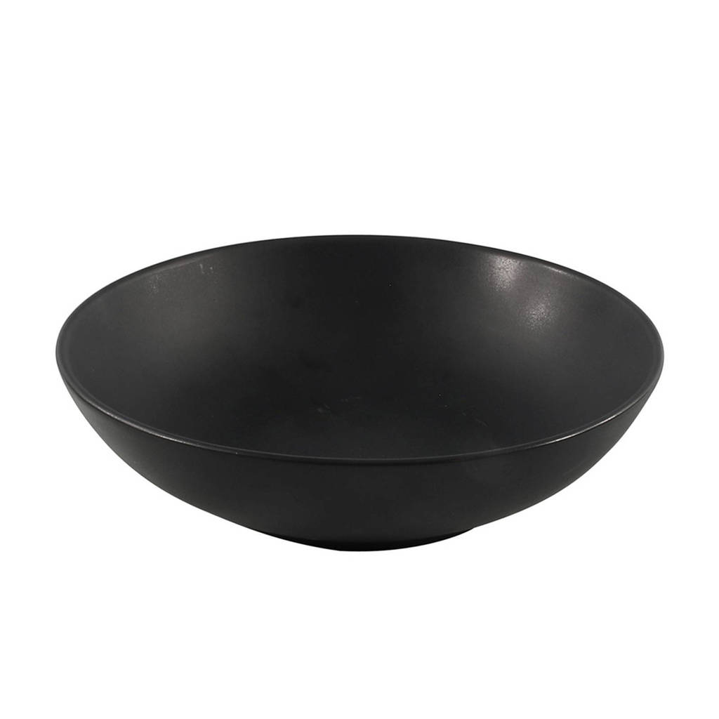 Studio Tavola Diepe Borden Black Tie (Ø20.5 cm)(6 stuks), Zwart