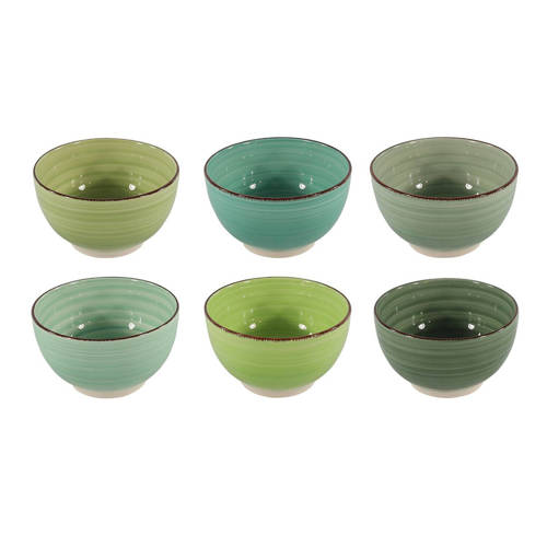 Studio Tavola Cookinglife Soepkommen / kommen Delice Groen ø 14 cm - 6 stuks afbeelding