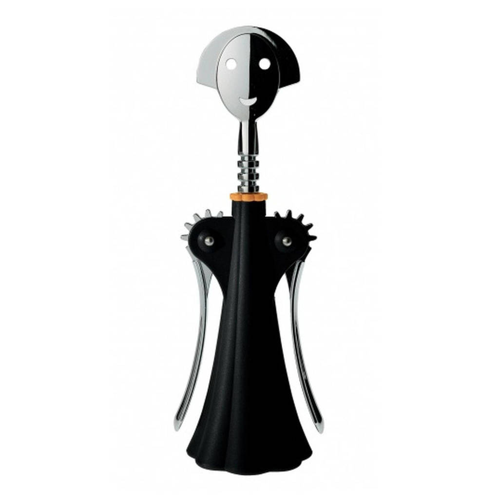 Alessi Kurkentrekker Anna Zwart G AAM01 Door Alessandro Mendini