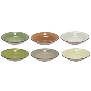 Studio Tavola Diepe Borden Deep Forest ø 21 cm - 6 Stuks