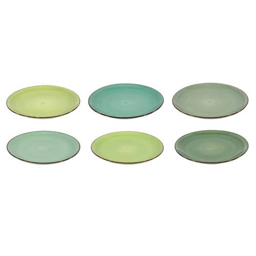 Studio Tavola Cookinglife Dinerborden Delice Groen ø 26,5 cm - 6 stuks afbeelding