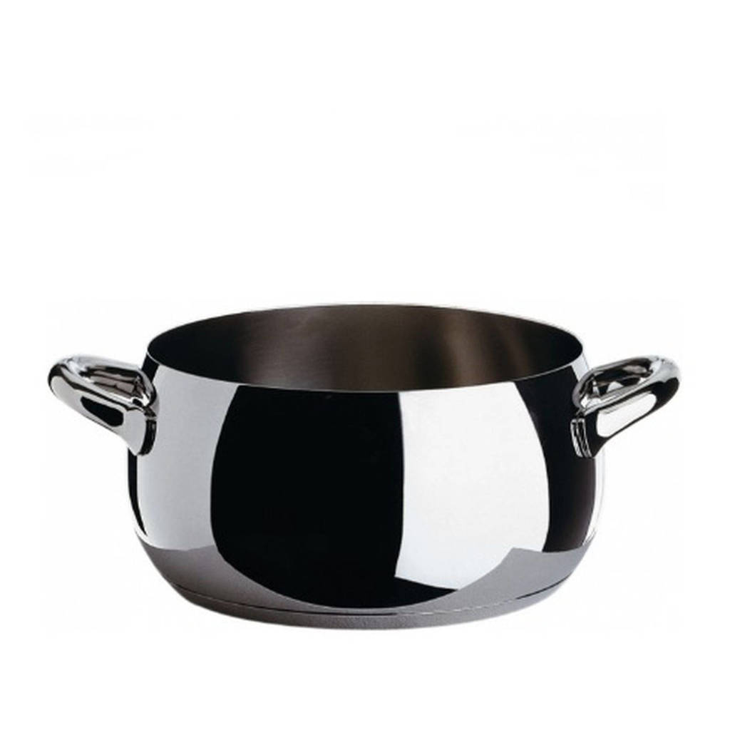 Alessi Kookpan Mami SG101-20 Door Stefano Giovannoni (3.1 Liter), Zilverkleurig