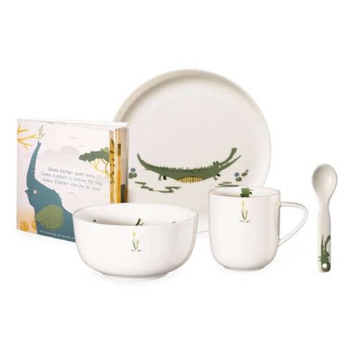 Wehkamp ASA Selection ASA Selection Kinderservies Kids Croco Krokodil 5-delig aanbieding