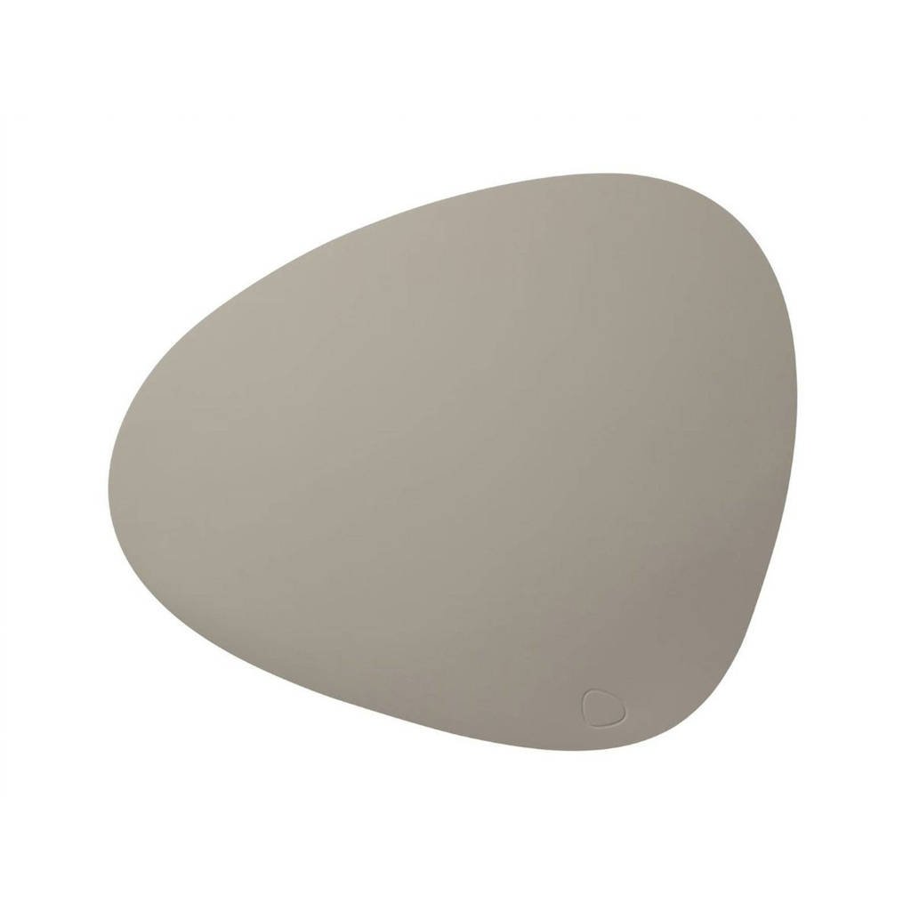 LIND DNA Placemat Leer Softbuck Grijs (37x44 cm)