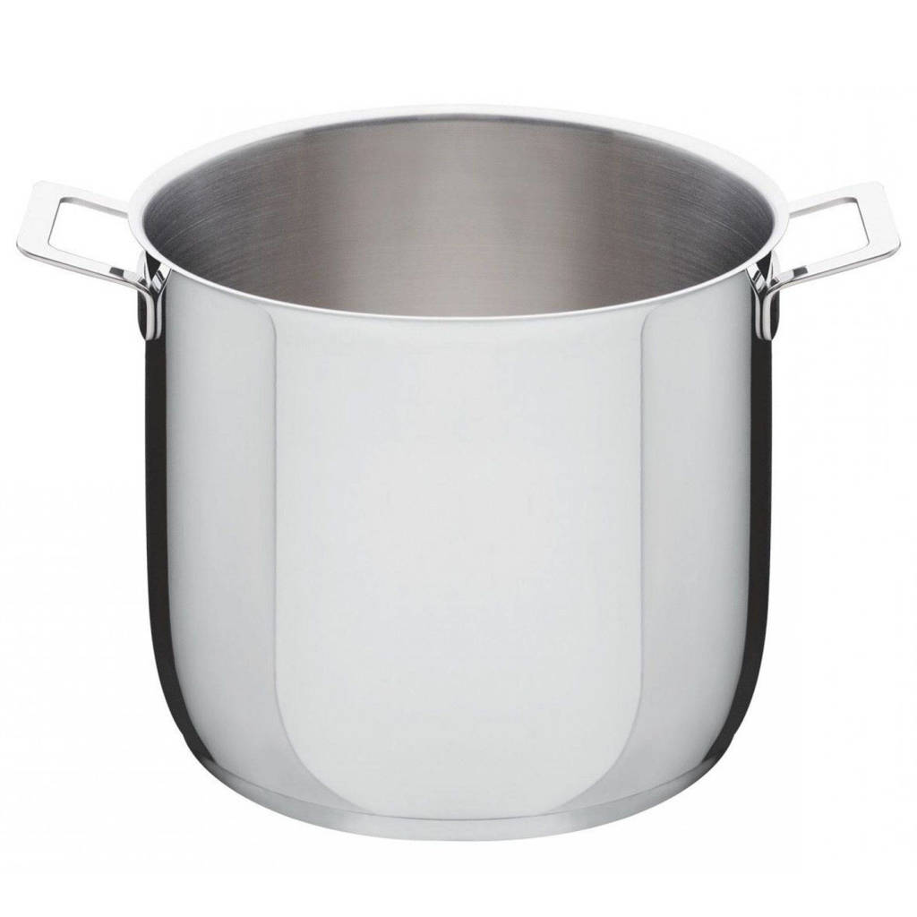 Alessi soep- en kookpan Pots&Pans 8,8 liter, Zilverkleurig
