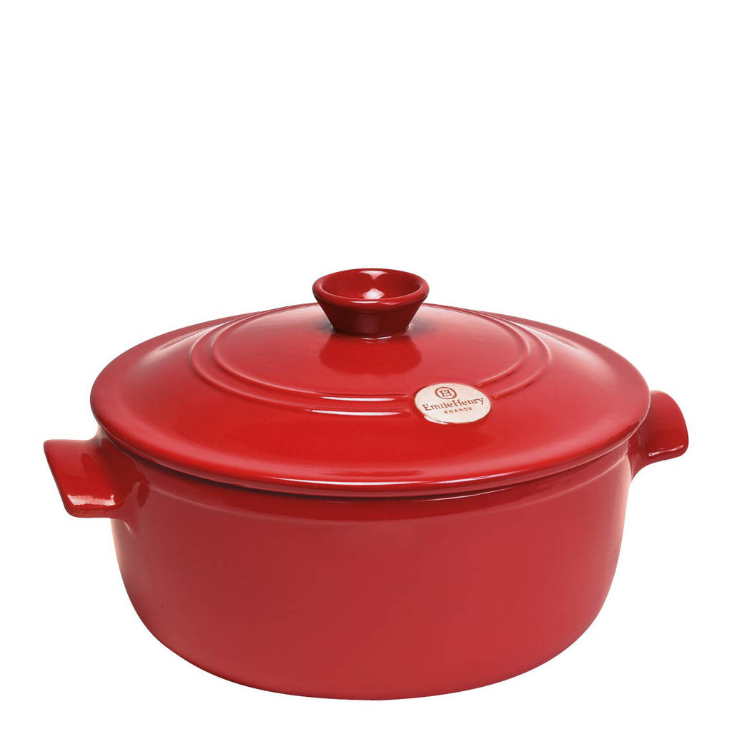 Emile Henry Braadpan Cookware Grand Cru (Ø26 cm), Rood