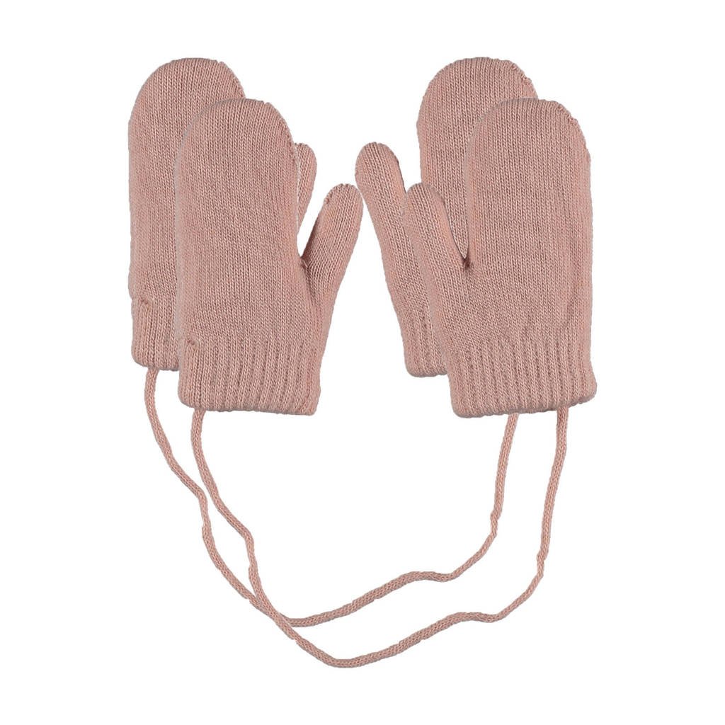 Sarlini gebreide baby wanten - set van 2 lichtroze, Lichtroze