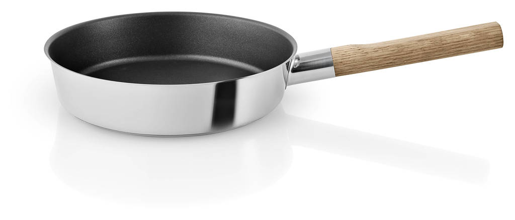 Eva Solo Koekenpan Nordic Kitchen RVS (Ø24 cm), Bruin,Zilverkleurig