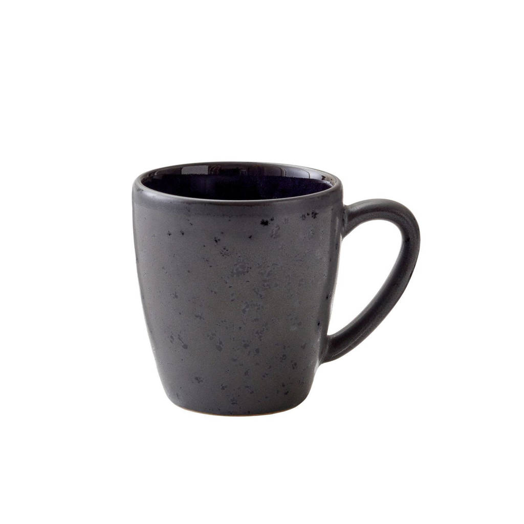 Bitz Mok Zwart Donkerblauw (19 cl), Blauw,zwart