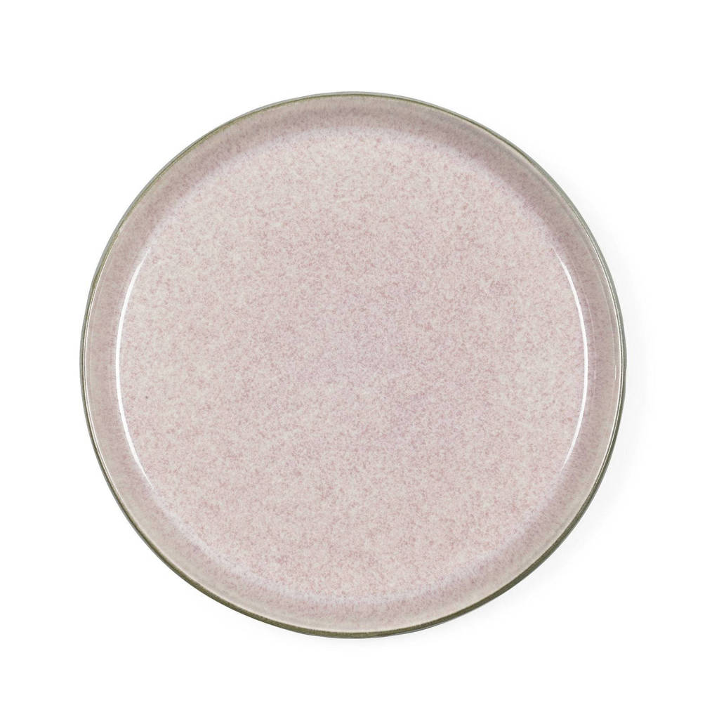 Bitz Bord Grijs Lichtroze (Ø21 cm), Roze,Grijs