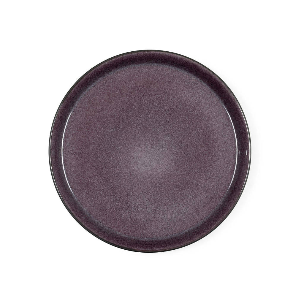 Bitz Dinerbord Zwart Lila (Ø27 cm), Paars,Zwart