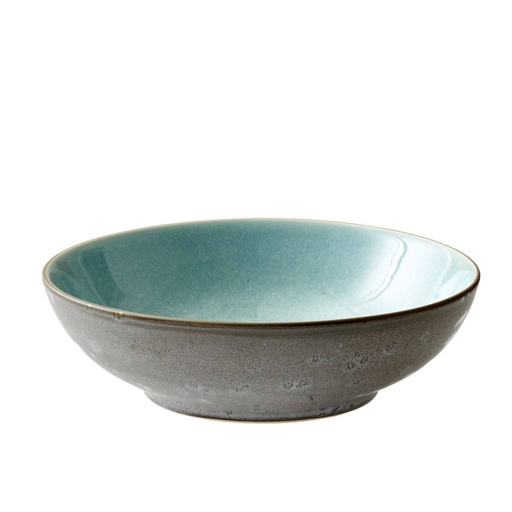 Bitz Diep Bord Grijs Lichtblauw (Ø24 cm), Blauw,grijs