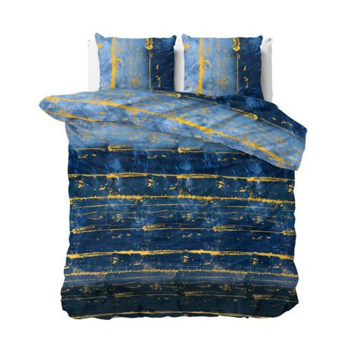 Sleeptime polyester-katoenen dekbedovertrek 2 persoons (200x220 cm) - Blauw