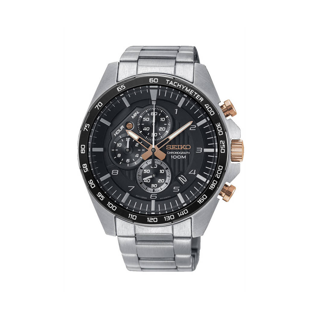 Seiko horloge SSB323P1 zilverkleur, Zilver