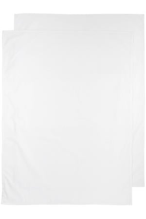 baby ledikantlaken - 100x150 cm Uni wit (set van 2)