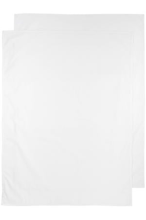 baby ledikantlaken - 100x150 cm Uni wit (set van 2)