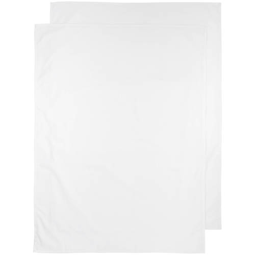 Meyco baby ledikantlaken - set van 2 100x150 cm Uni wit afbeelding