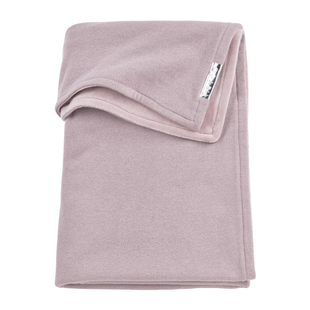 Meyco wiegdeken velvet Knit basic 75x100 cm lilac