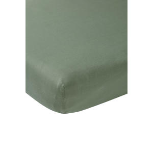 katoenen jersey hoeslaken wieg 50x90 cm forest green